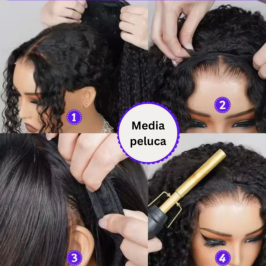 Media Peluca de Pelo Natural NURIA