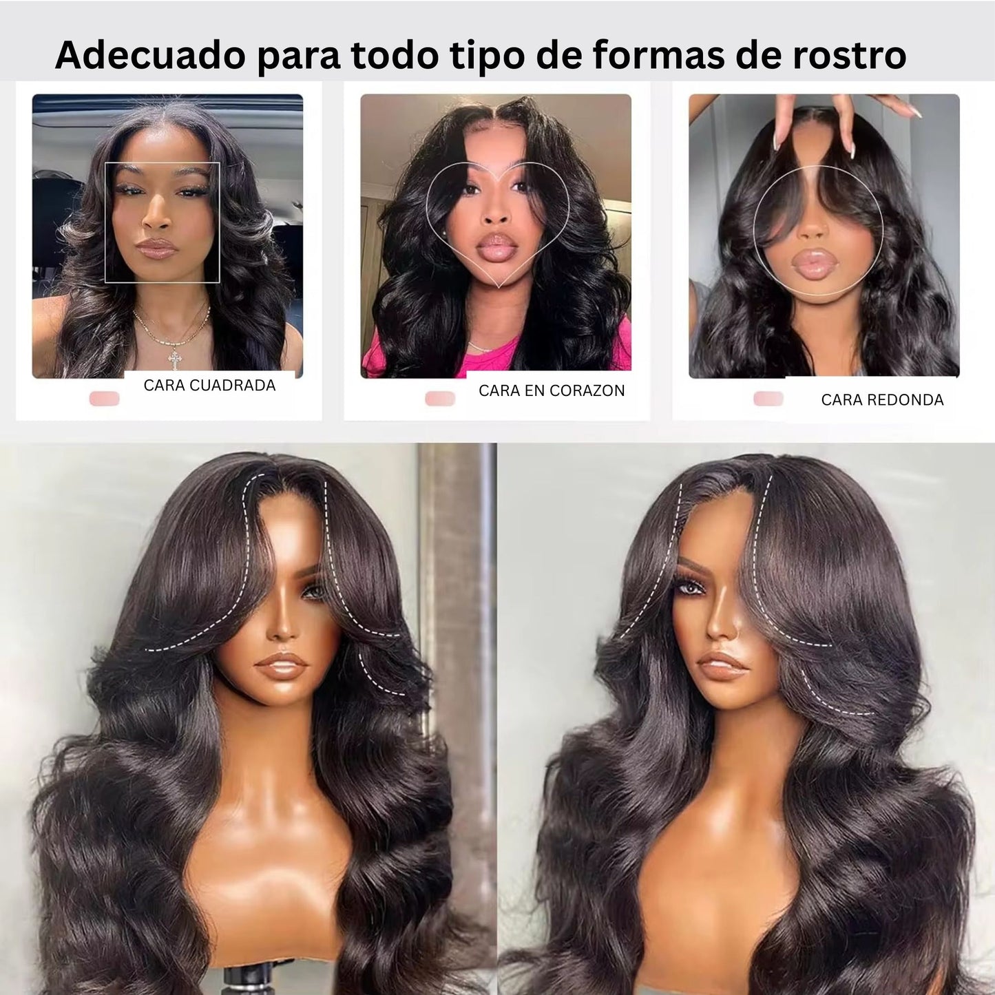 Peluca de Pelo Natural BECA