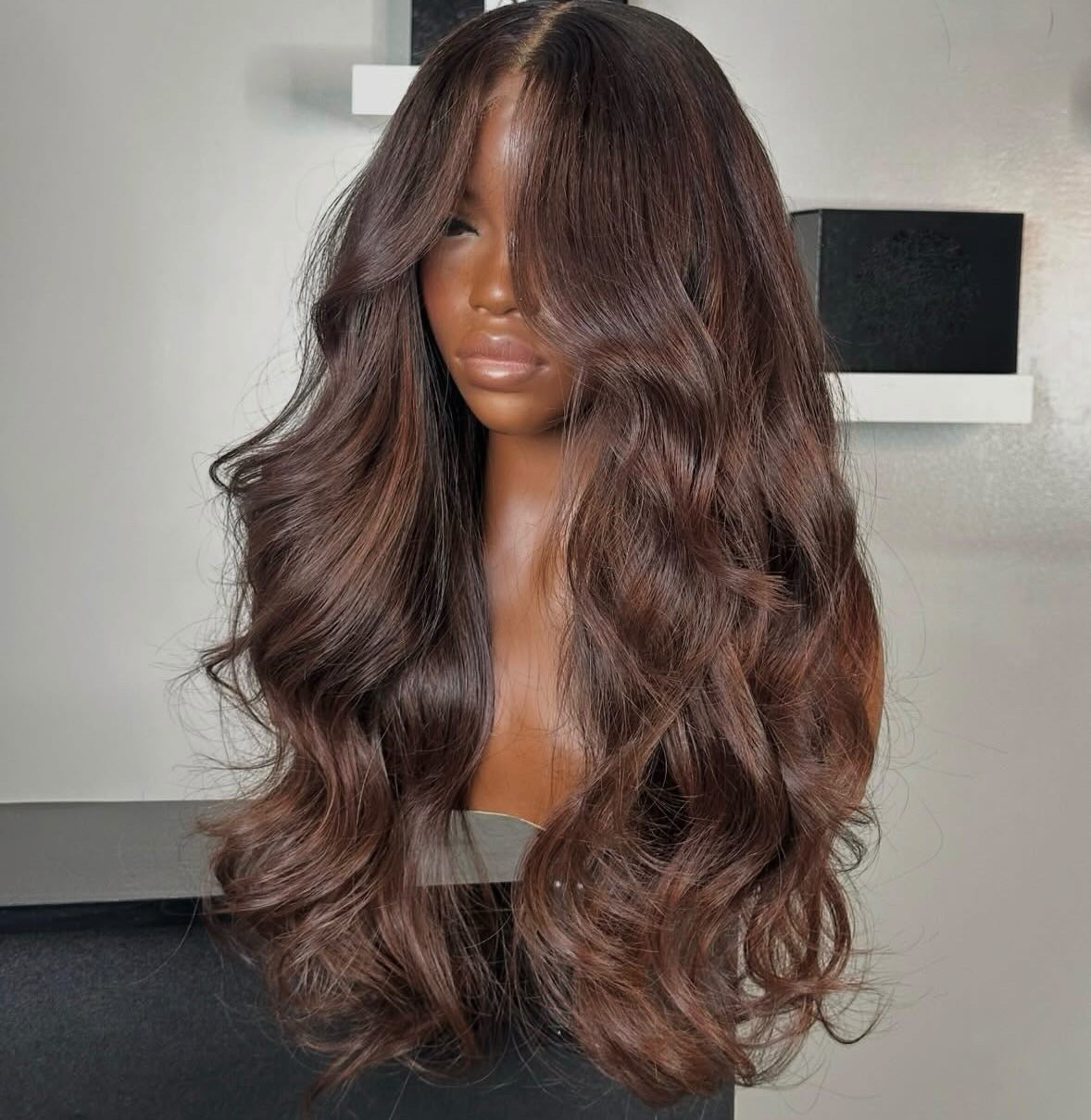 Peluca de Pelo Natural Brownie