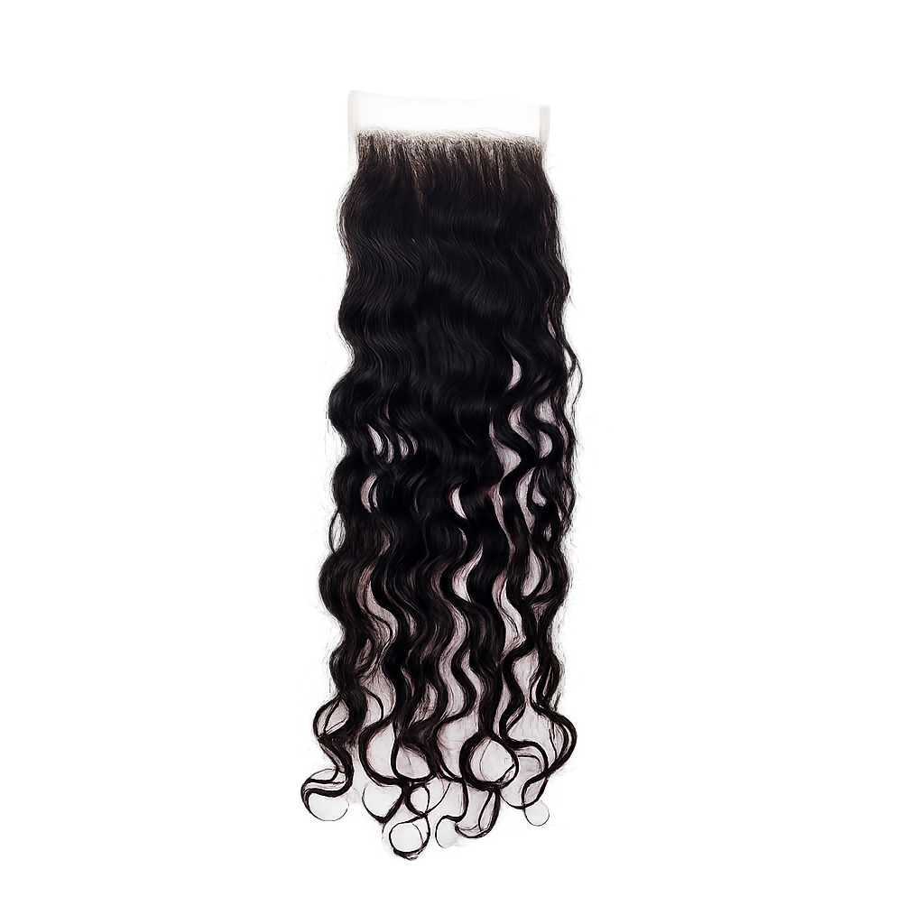 Lace frontal with natural hair extensions