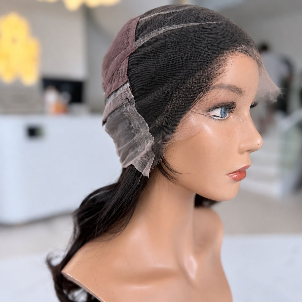 Peluca de Pelo Natural LOUIS | Full Lace Ondulada Negra