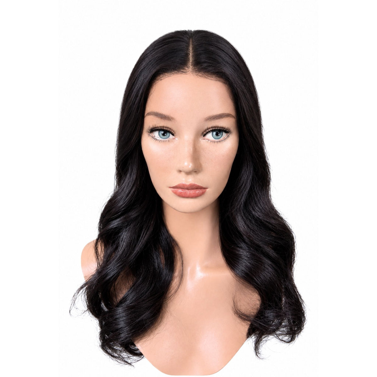 Peluca de Pelo Natural LOUIS | Full Lace Ondulada Negra