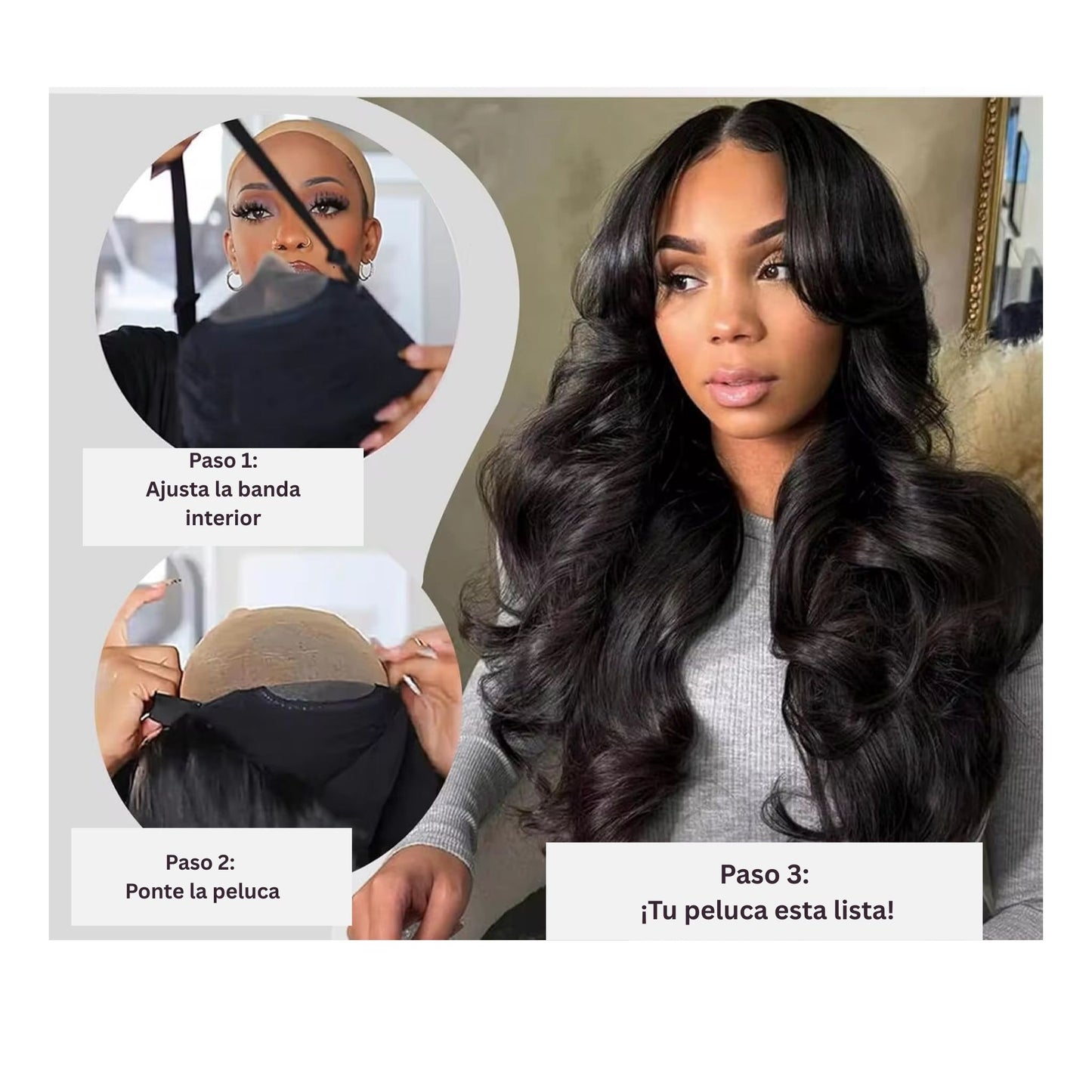 Peluca de Pelo Natural BECA