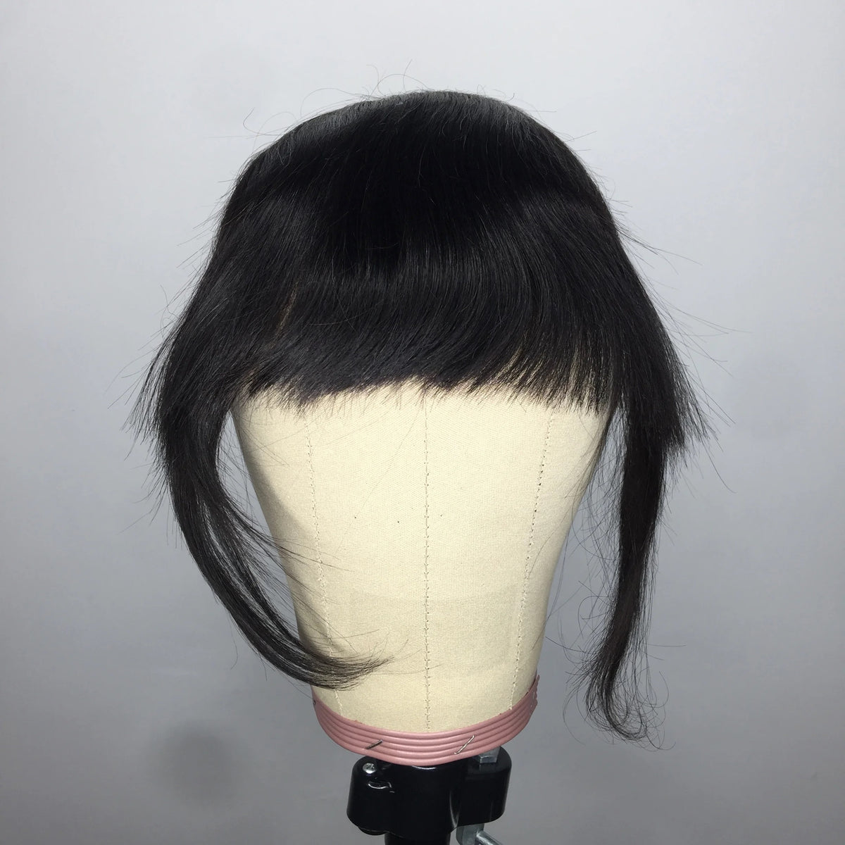 Flequillo postizo con clips, pelo lacio negro