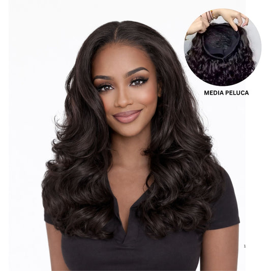 Media Peluca de Pelo Natural ANAIS