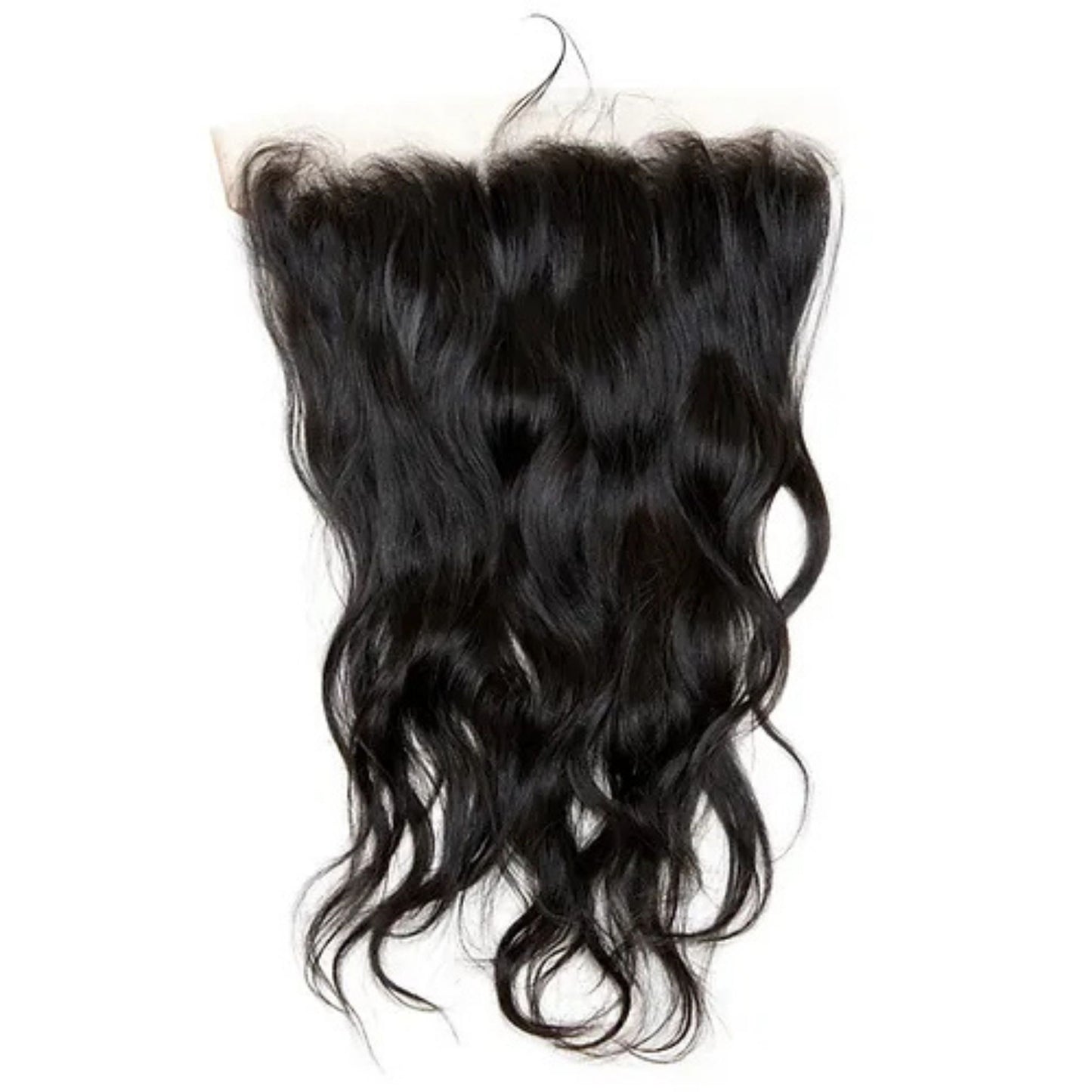 Lace frontal with natural hair extensions